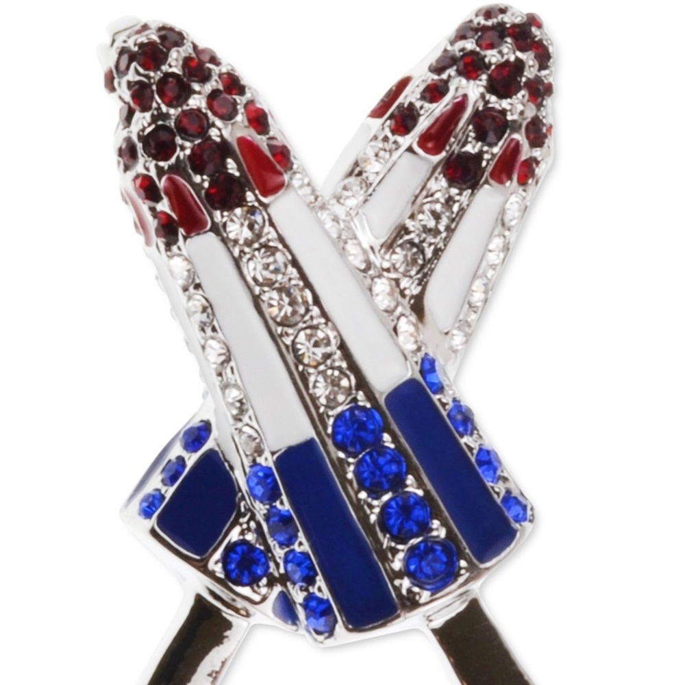 Charter Club Red, white and blue popsicle pin